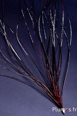 Ciondolo in filo di pavone - 15-28 cm - carminio-verde naturale